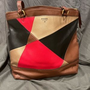 Fossil leather bag